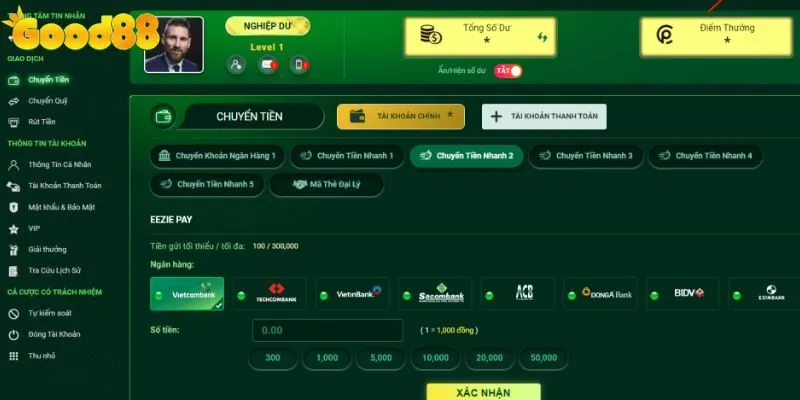 Tổng hợp các phương thức nạp tiền Good88 thông dụng hiện nay